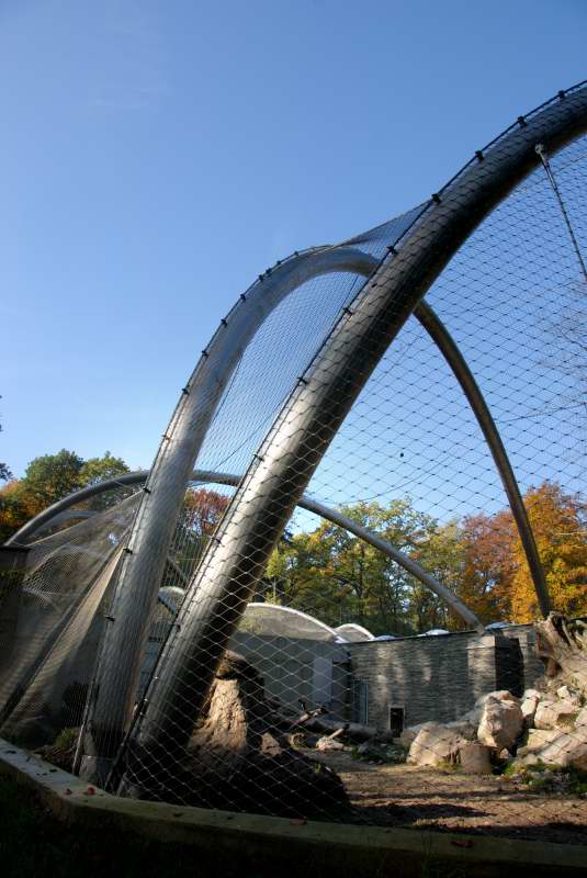 Wybieg dla dużych kotów w krakowskim Ogrodzie Zoologicznym